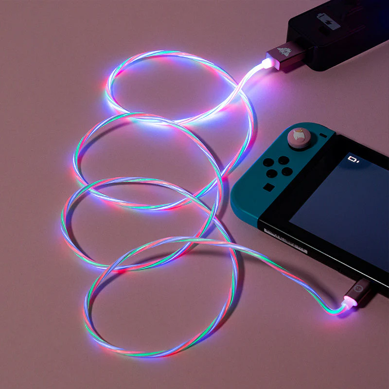 Numskull Unicorn USB C LED Charge Cable & Thumb Grips (Xbox Series X & Series S, PS5 and Nintendo Switch) - Image 5