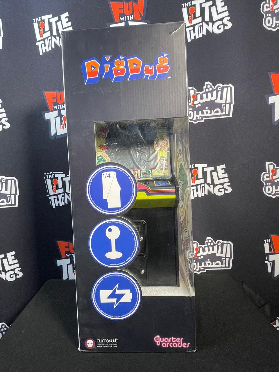 Official Dig Dug Quarter Size Arcade Cabinet [ Damaged Switch] - Image 3