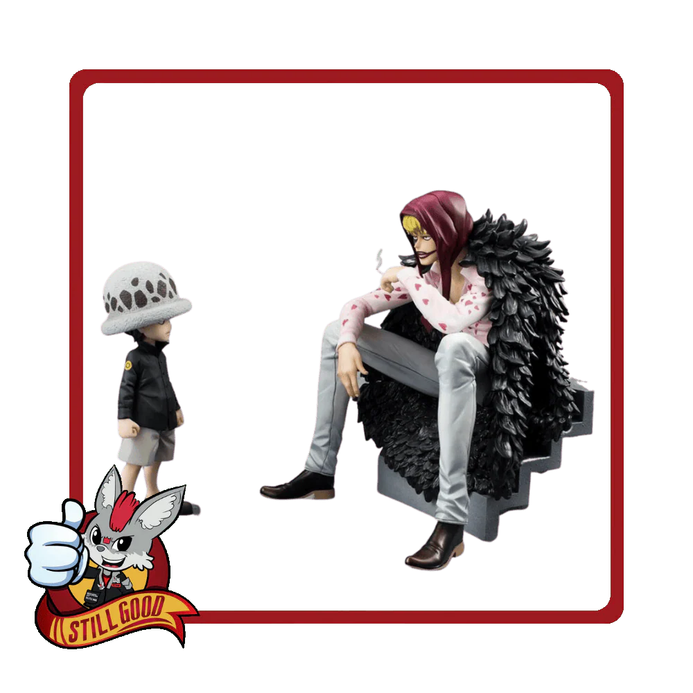 One Piece ”Limited Edition” Corazon & Law Portrait.Of.Pirates Figure [DAMAGED BOX]