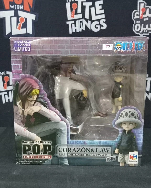 One Piece ”Limited Edition” Corazon & Law Portrait.Of.Pirates Figure [DAMAGED BOX] - Image 2