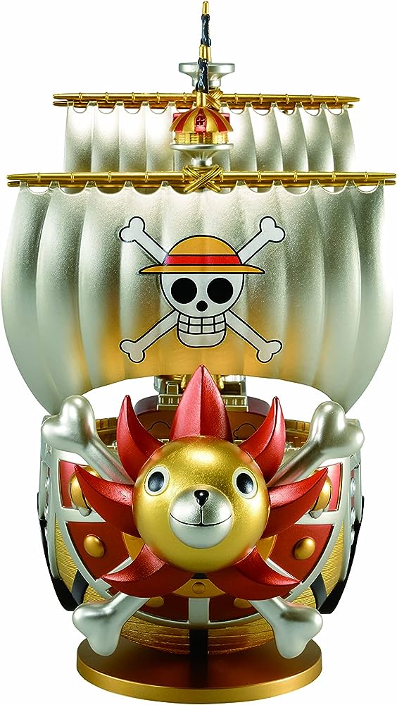 One Piece Thousand Sunny Mega World Collectable Figure Special Gold Color by Banpresto - Image 2