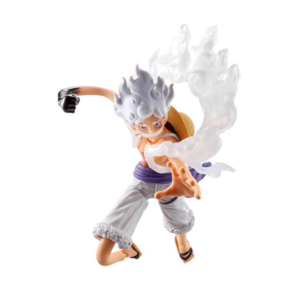 One Piece Monkey.D.Luffy Gear5 Future Island Egghead S.H.Figuarts Action Figure By Bandai Tamashii