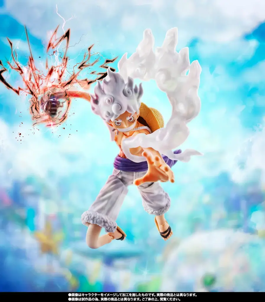 One Piece Monkey.D.Luffy Gear5 Future Island Egghead S.H.Figuarts Action Figure By Bandai Tamashii - Image 8