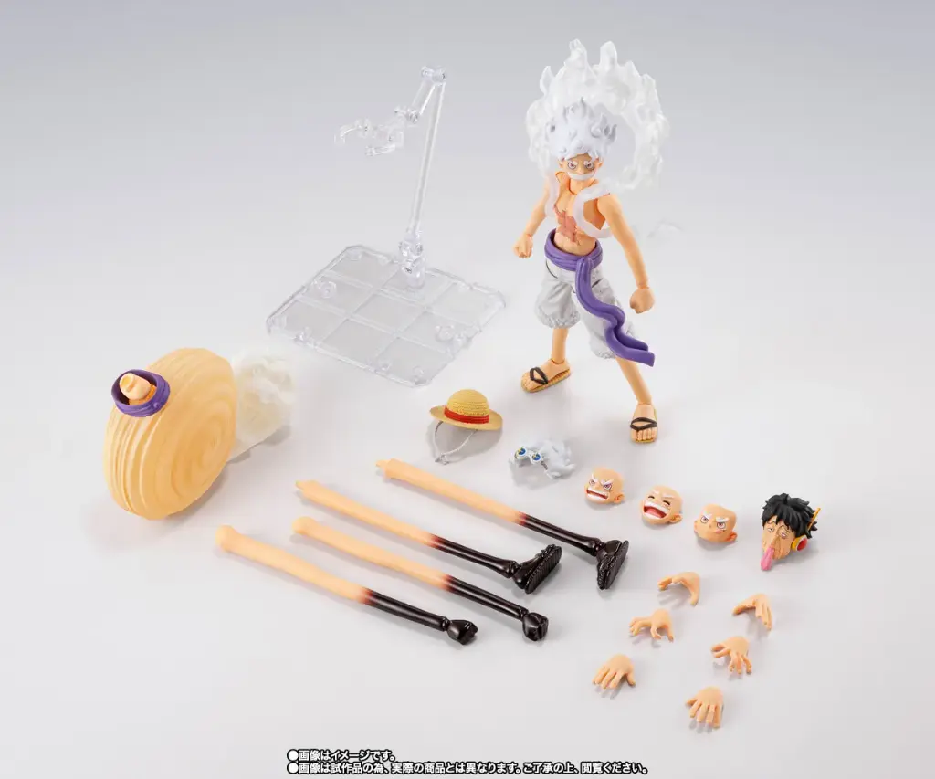 One Piece Monkey.D.Luffy Gear5 Future Island Egghead S.H.Figuarts Action Figure By Bandai Tamashii - Image 9