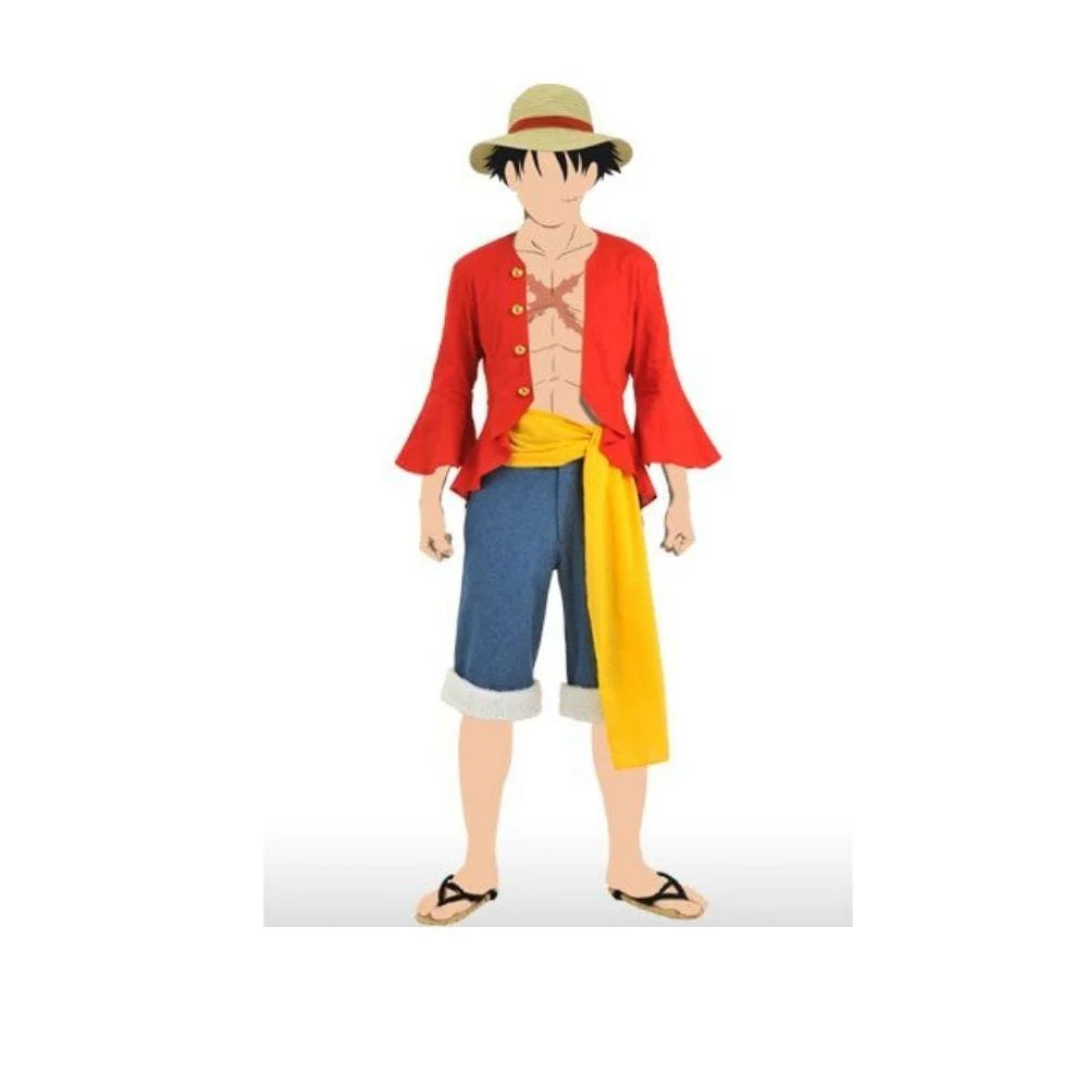 One Piece Monkey D Luffy Mens Medium with Hat - Image 4