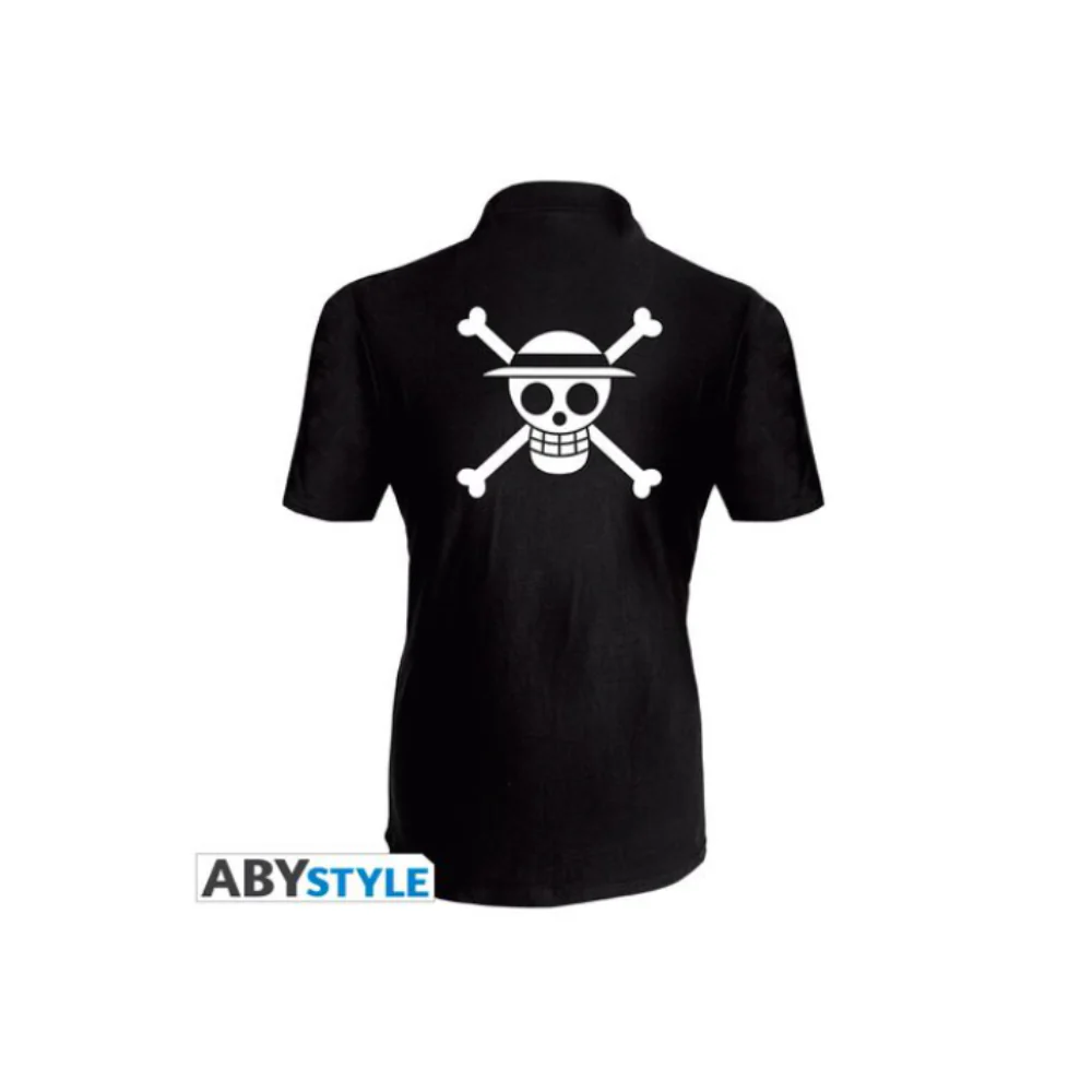 ONE PIECE - Polo "Skull Luffy" homme MC noir - X Large - Image 3