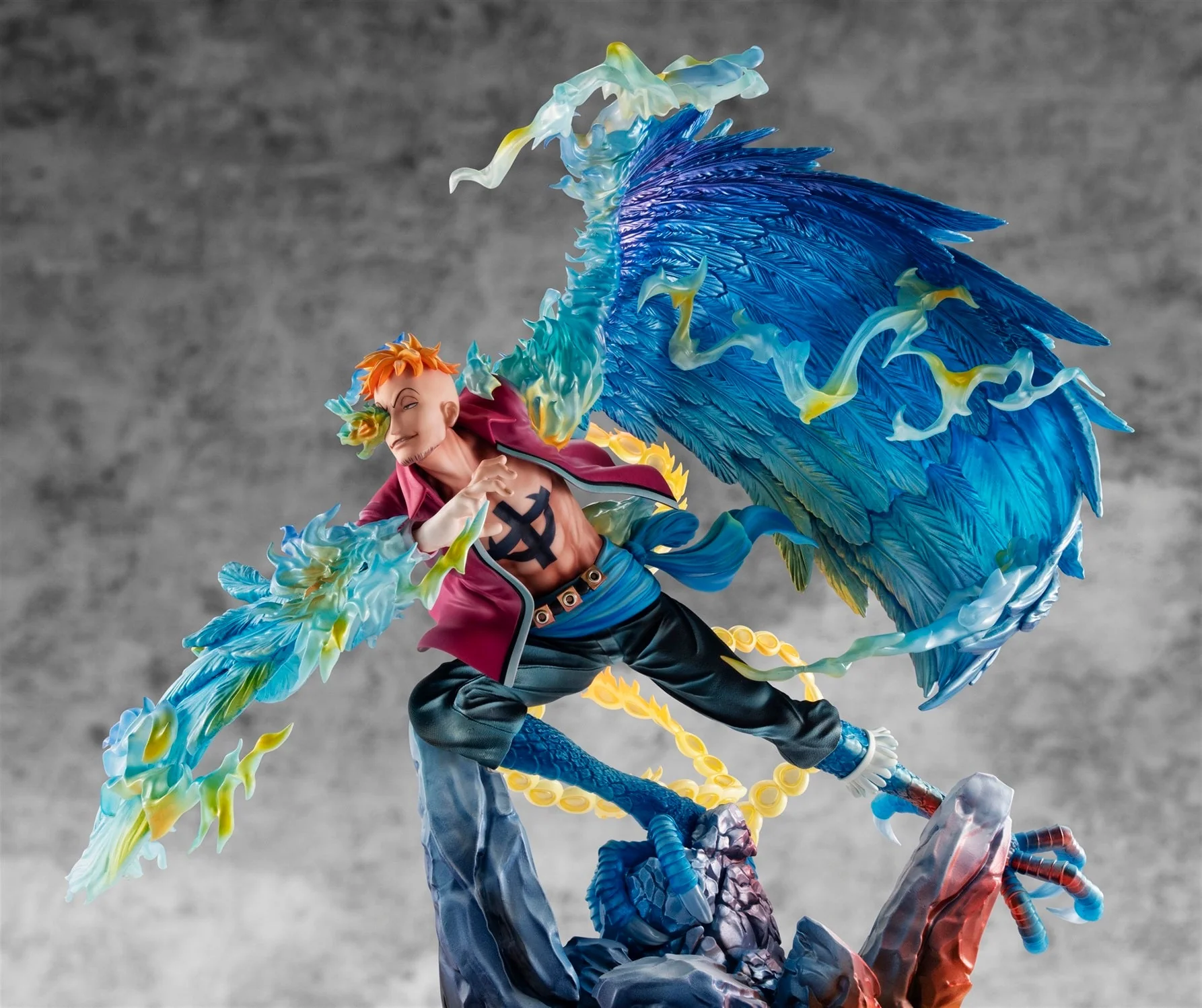 One Piece Portrait of Pirates MAS-Maximum Marco the Phoenix (Leader of the 1st Group of Whitebeard Pirates Ver.) By MegaHouse - Image 3