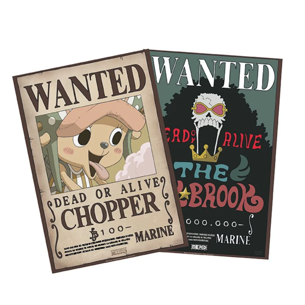 One Piece Wanted Brook & Chopper 52X35 cm Set 2 Chibi Posters by Abysse