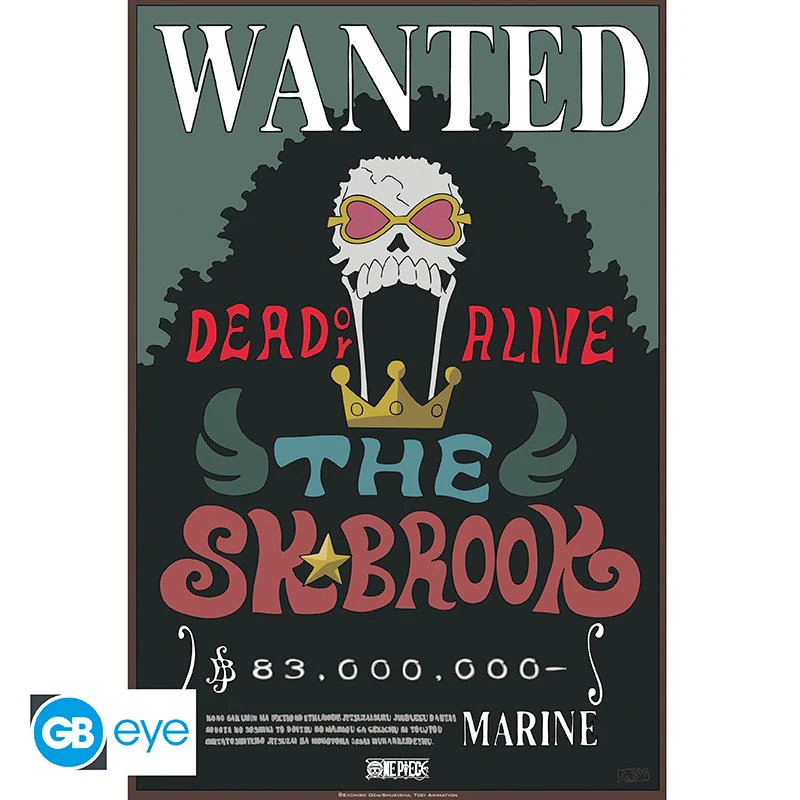 One Piece Wanted Brook & Chopper 52X35 cm Set 2 Chibi Posters by Abysse - Image 3
