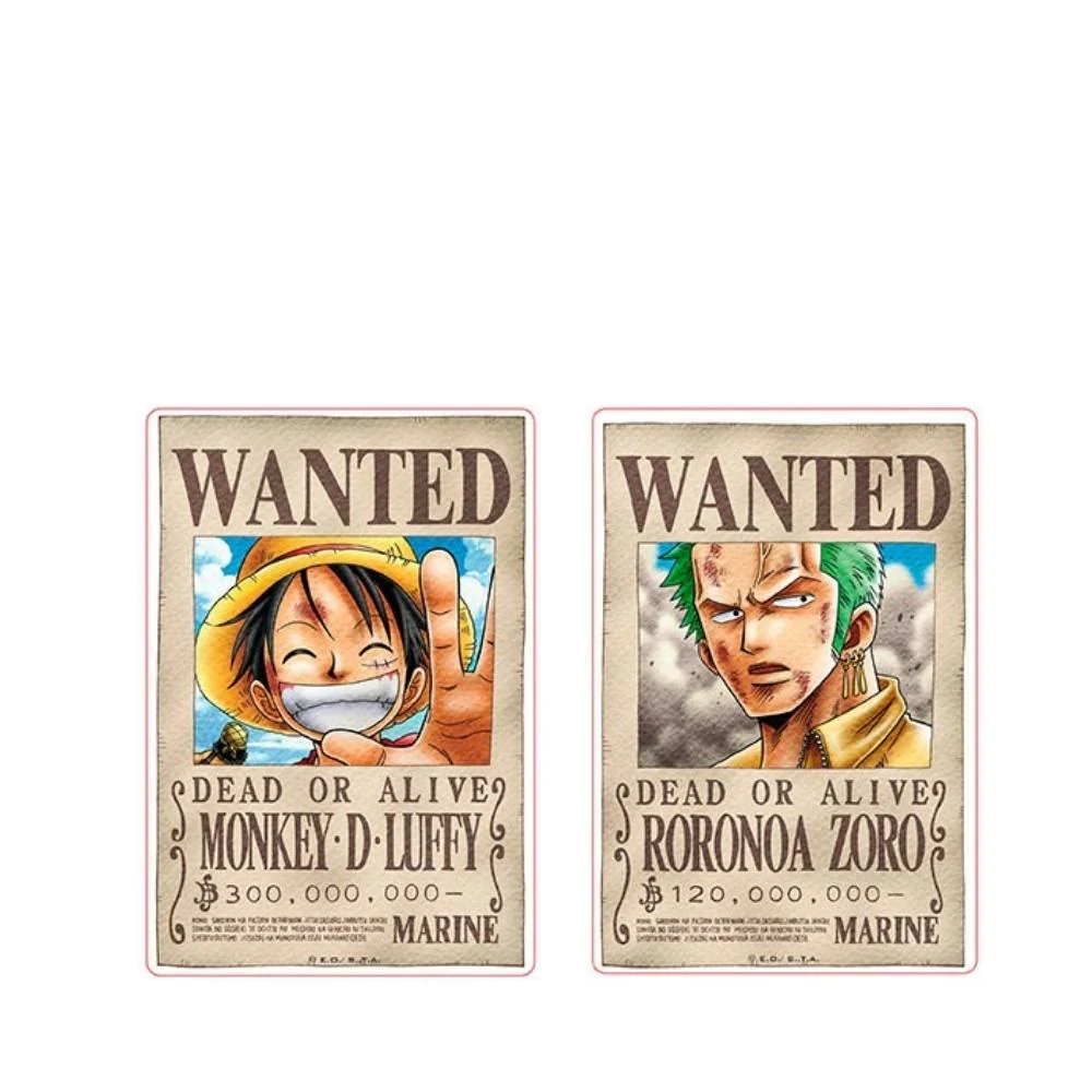 One Piece Wanted Luffy and Zoro Poster Sticker by Abystyle