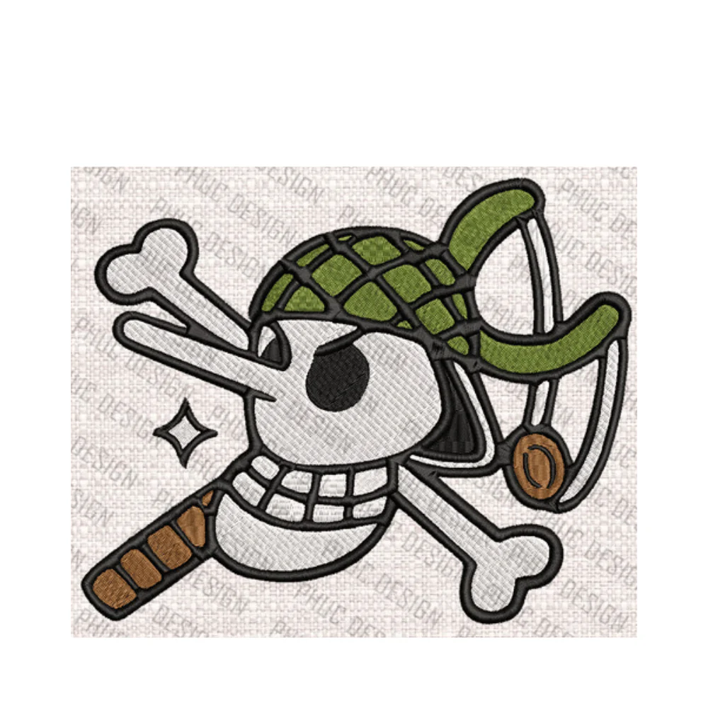 One Piece touch of style accessories Logo Embroider