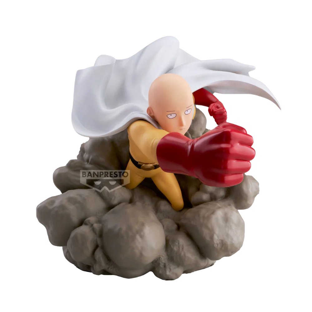 One Punch Man Saitama Diorama Figure By Banpresto