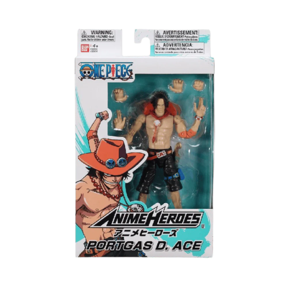 ONE PIECE PORTGAS D ACE 6.5" Anime Heroes Action Figure by Bandai