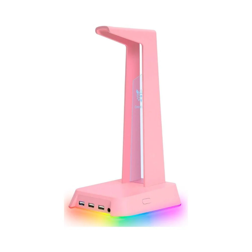 Onikuma : Pink Headset Stand with RGB Light