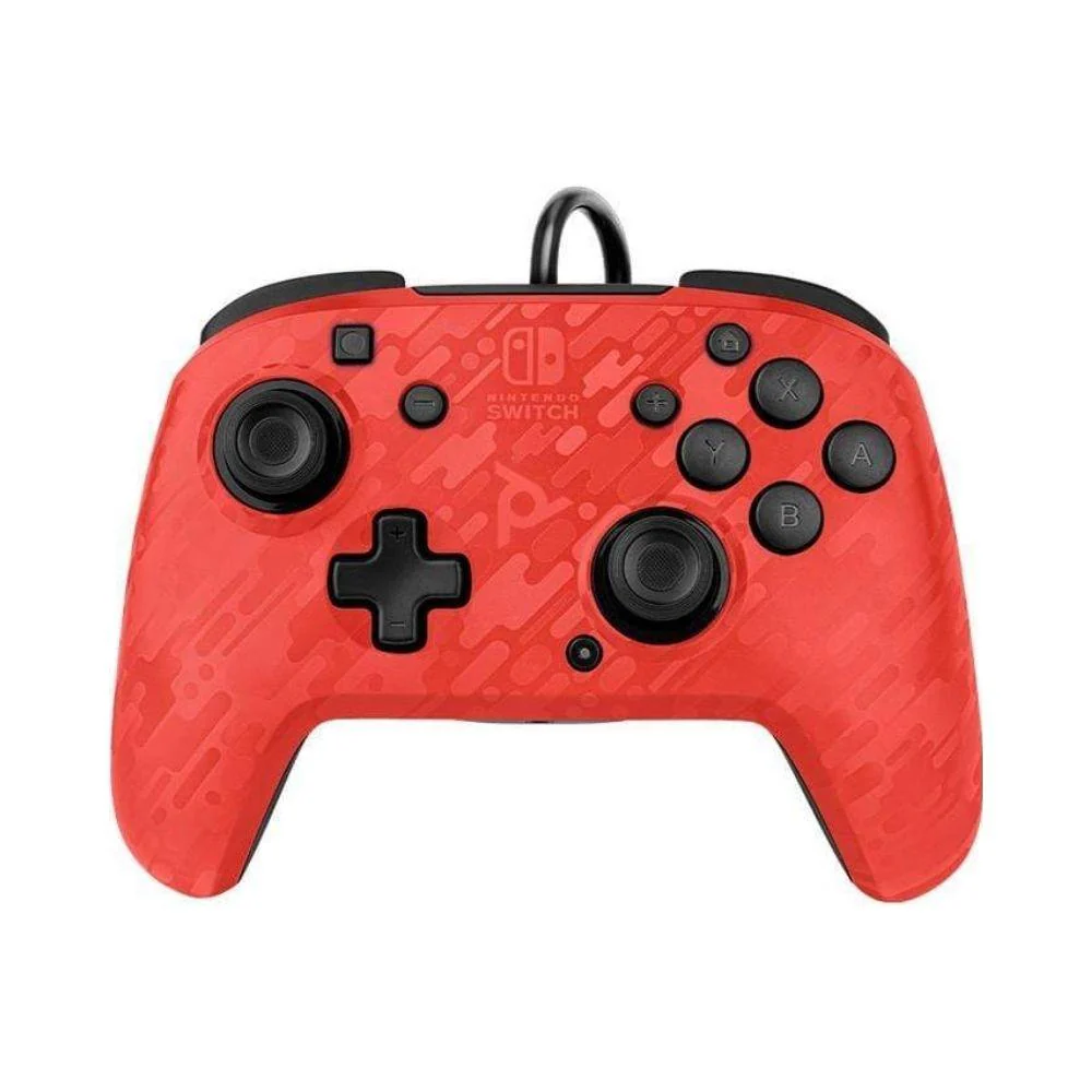 PDP Switch - Faceoff Controller - Camo Red