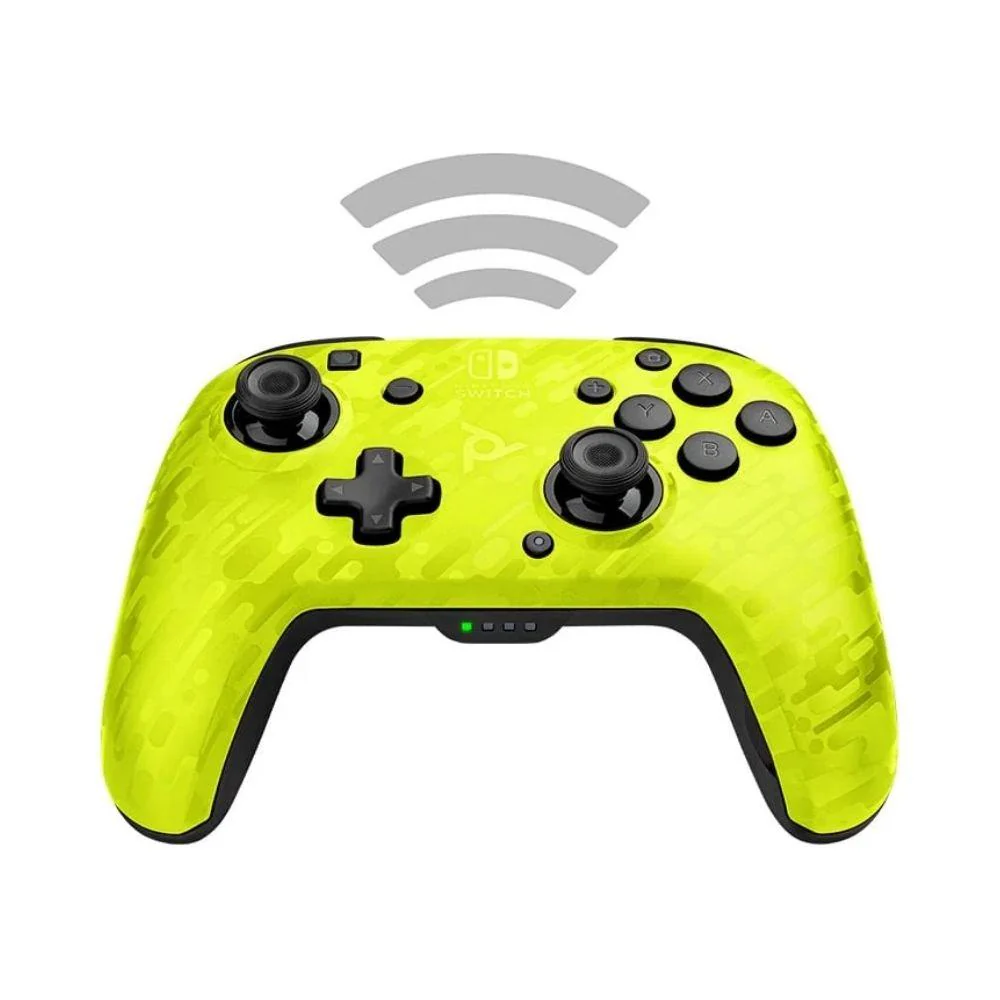 PDP Switch - Faceoff Wireless - Controller Camo Yellow - Image 3