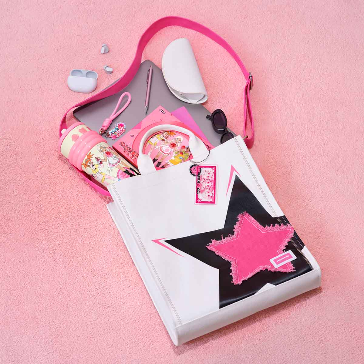 Peach Riot Rush Hour Series Shoulder Bag By Pop Mart - Image 4