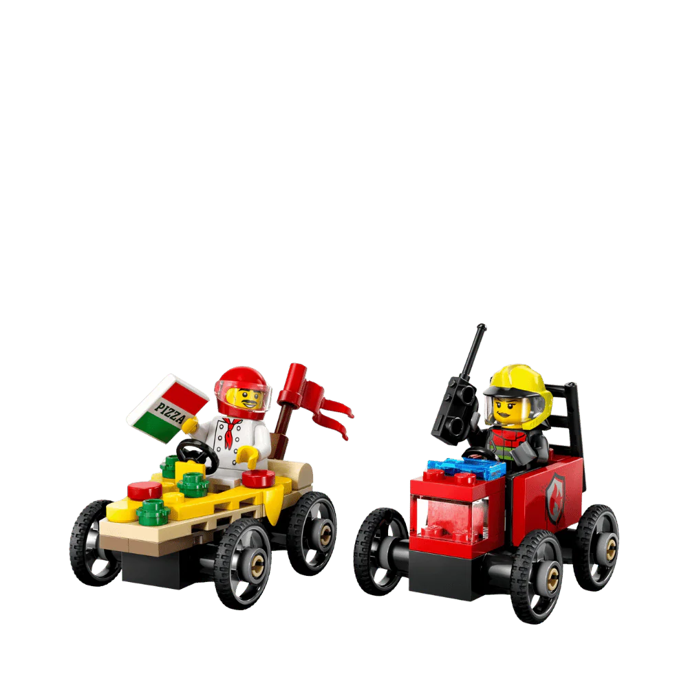 Pizza vs. Fire Truck Race Car Pack Lego Creator By Lego