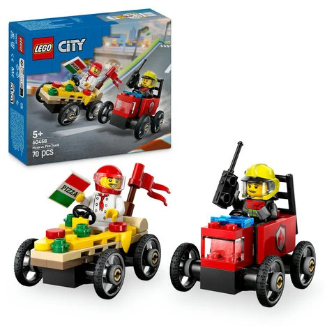 Pizza vs. Fire Truck Race Car Pack Lego Creator By Lego - Image 2