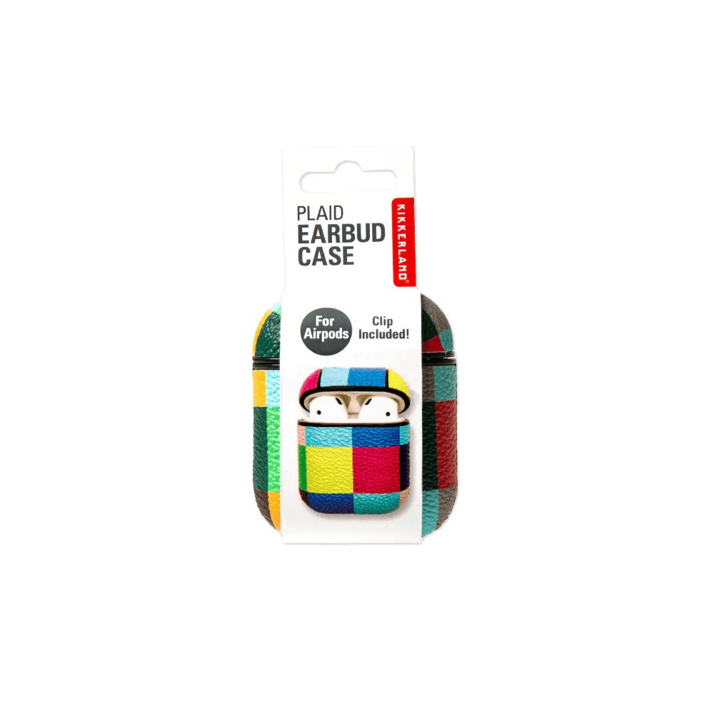 Plaid Earbud Case