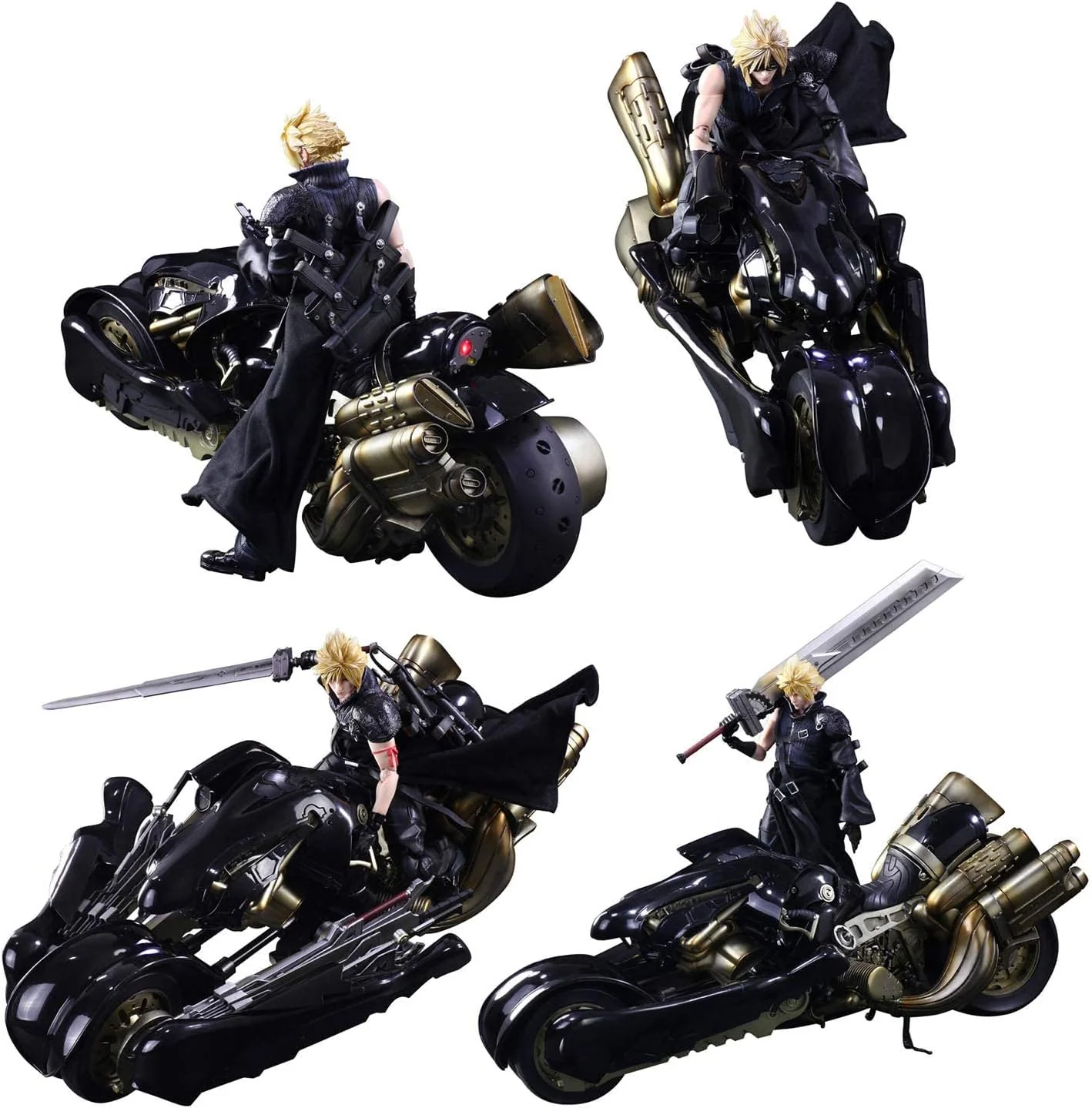 Square Enix Final Fantasy VII: Advent Children: Cloud Strife & Fenrir Play Arts Kai Action Figure - Image 2