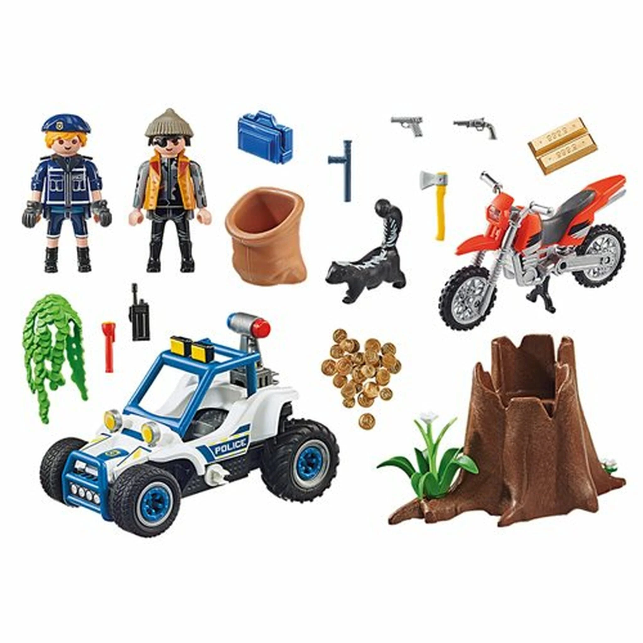 Playmobil Police Off-Road Car with Jewel Thief - Image 3