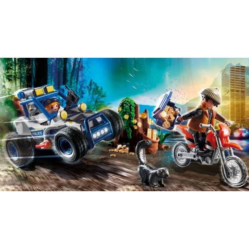 Playmobil Police Off-Road Car with Jewel Thief - Image 4