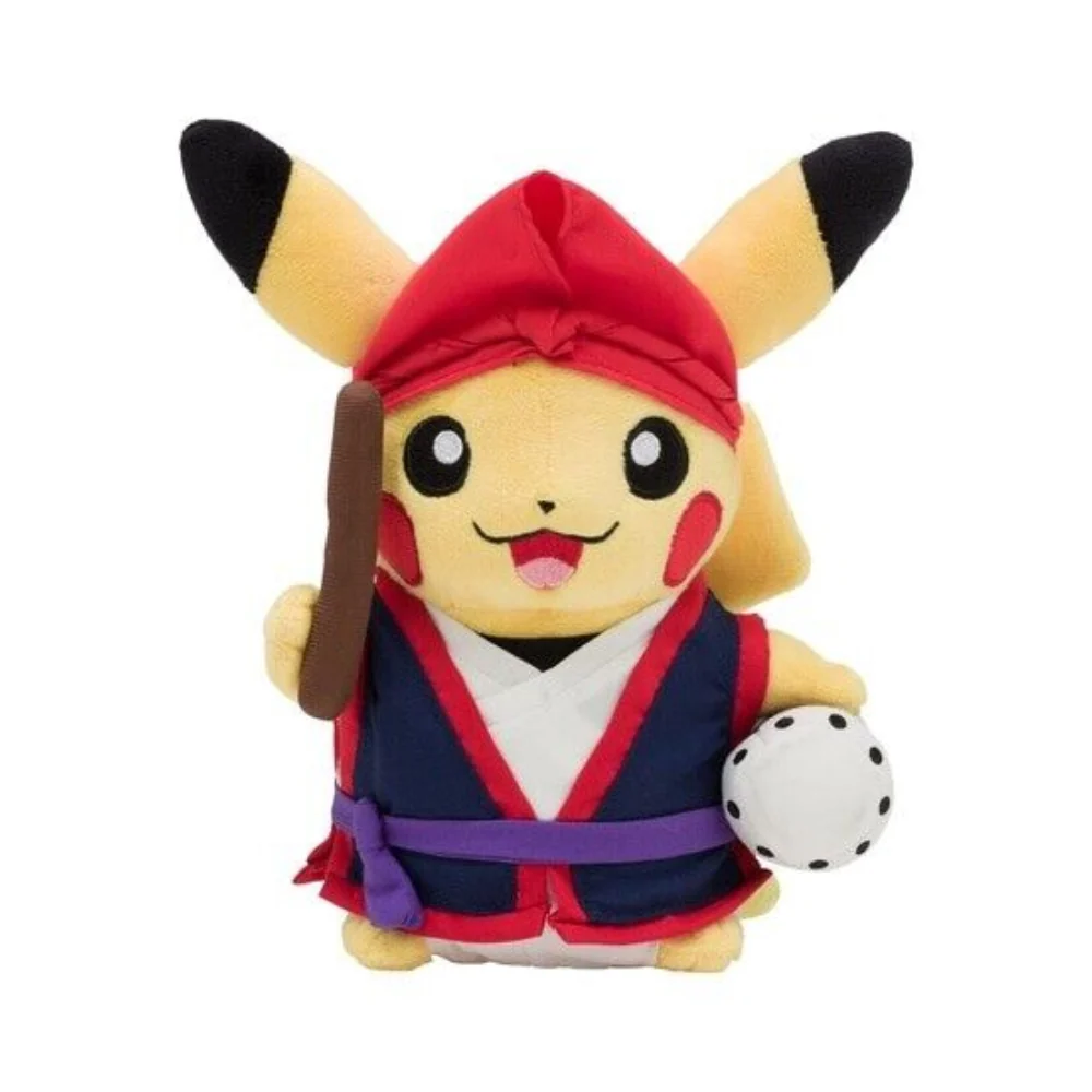 Pokemon Center Okinawa Eisa Pikachu 7" Plush doll