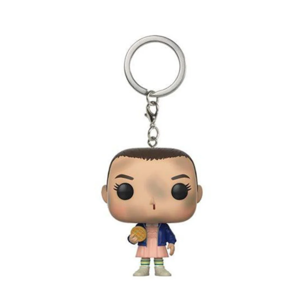 Funko Keychain : Tv: Stranger Things - Eleven w/Eggo No Wig