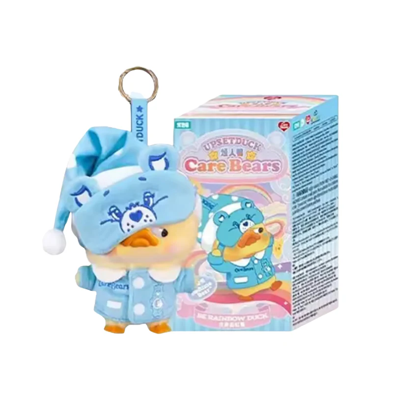 Pocket upset duck Care Bears X Upsetduck Be Rainbow Duck Plush Keychain Blindbox By Upset Duck