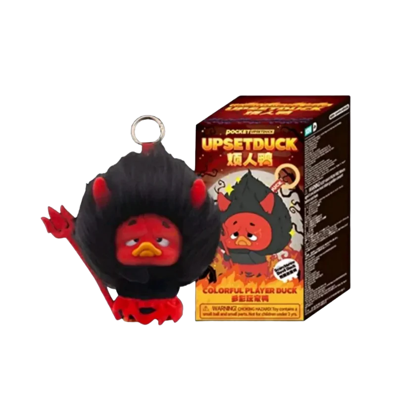 Pocket Upset duck Colorful Player Duck Plush Keychain Blind Box By Upset Duck
