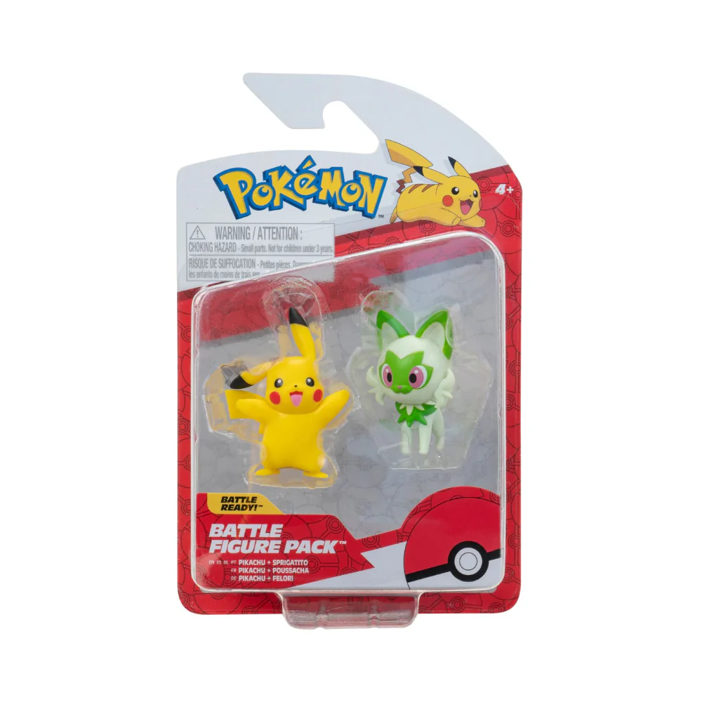 POKEMON BATTLE FIG PIKA+SPRI 2PK