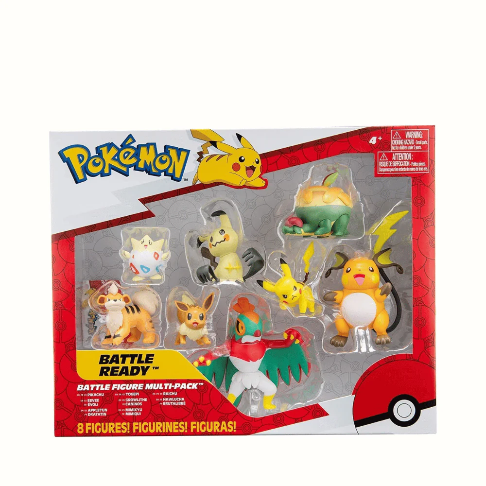Pokemon Battle Figure Multi 8Pack By Jazwares