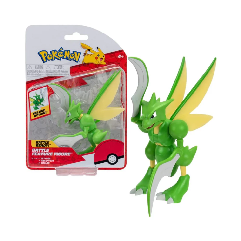 Pokemon Battle Feature 4.5" Figure - Scyther - Image 2