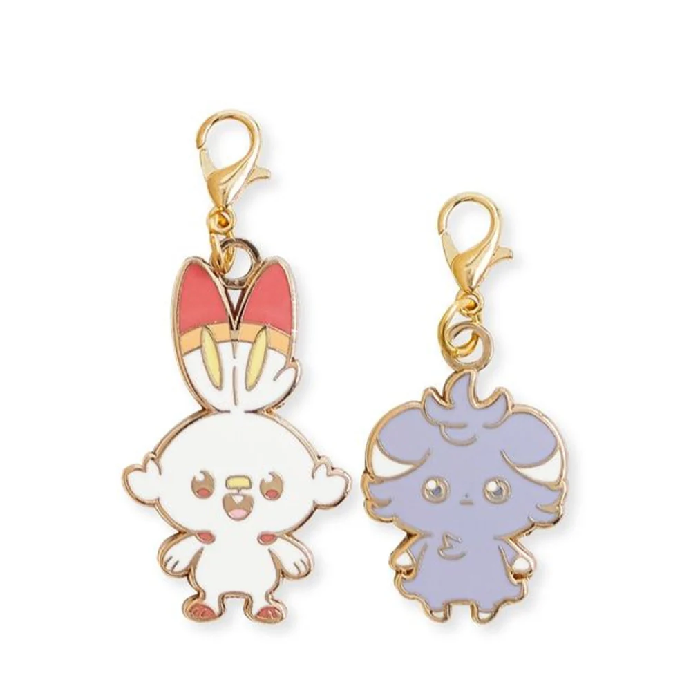 Pokemon Center : Hibunny & Nyasper Set of 2 Keychain Metal Charm
