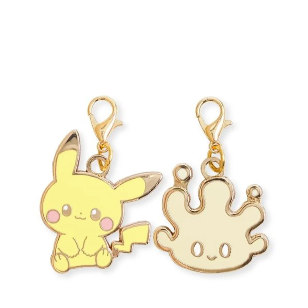 Pokemon Center : Pikachu & Mahomer Set of 2 Keychain Metal Charm