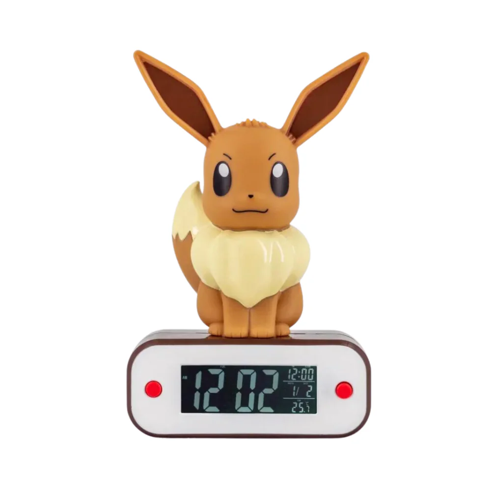 Pokemon Eevee Alarm Clock with LED Lamp