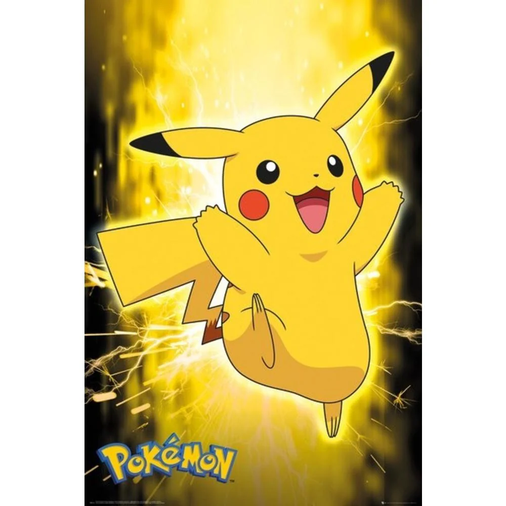 Pokemon Pikachu Neon 91X61 cm Poster by Gb Eye