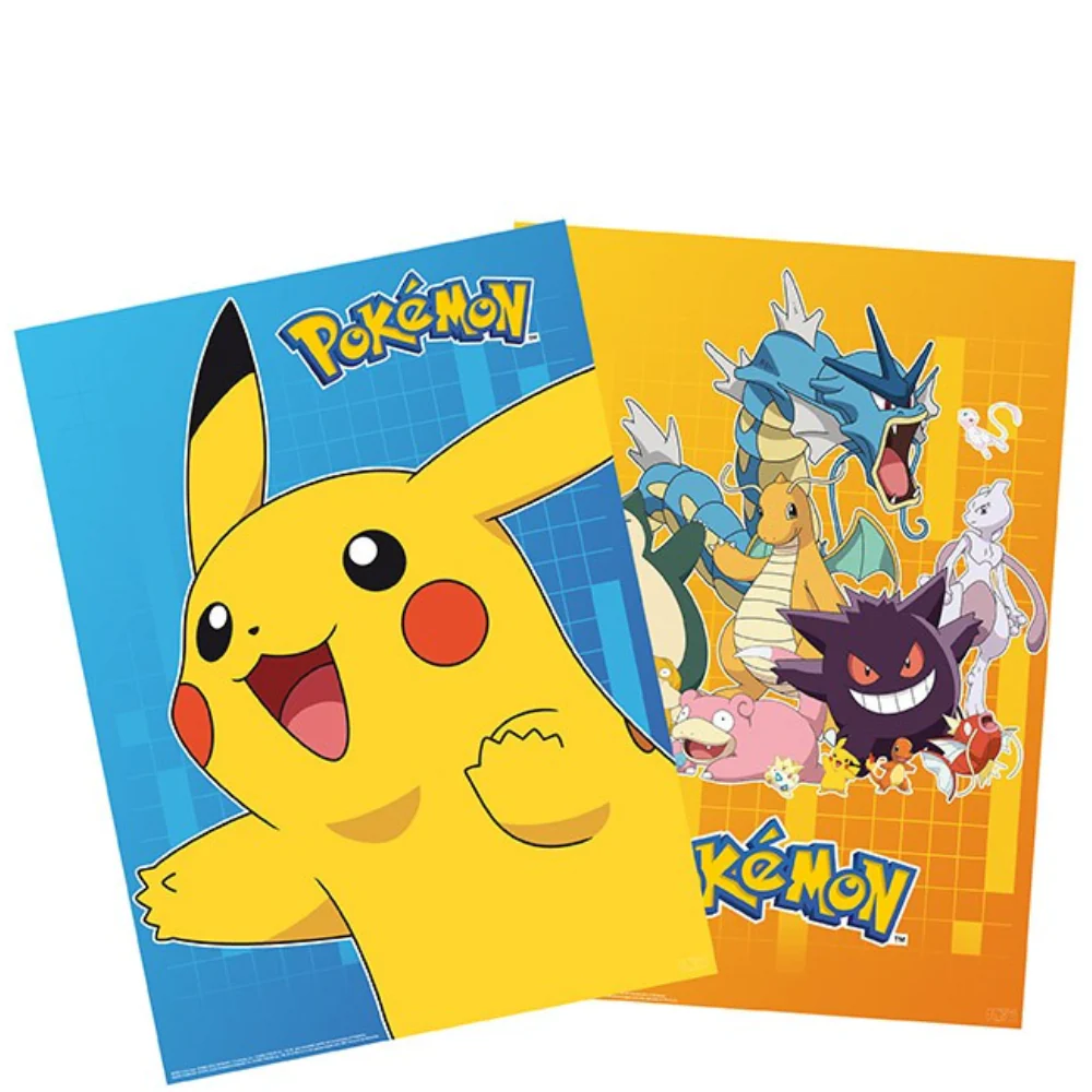 Pokemon Colourful Characters 52X38 cm Set 2 Chibi Posters by Gb Eye