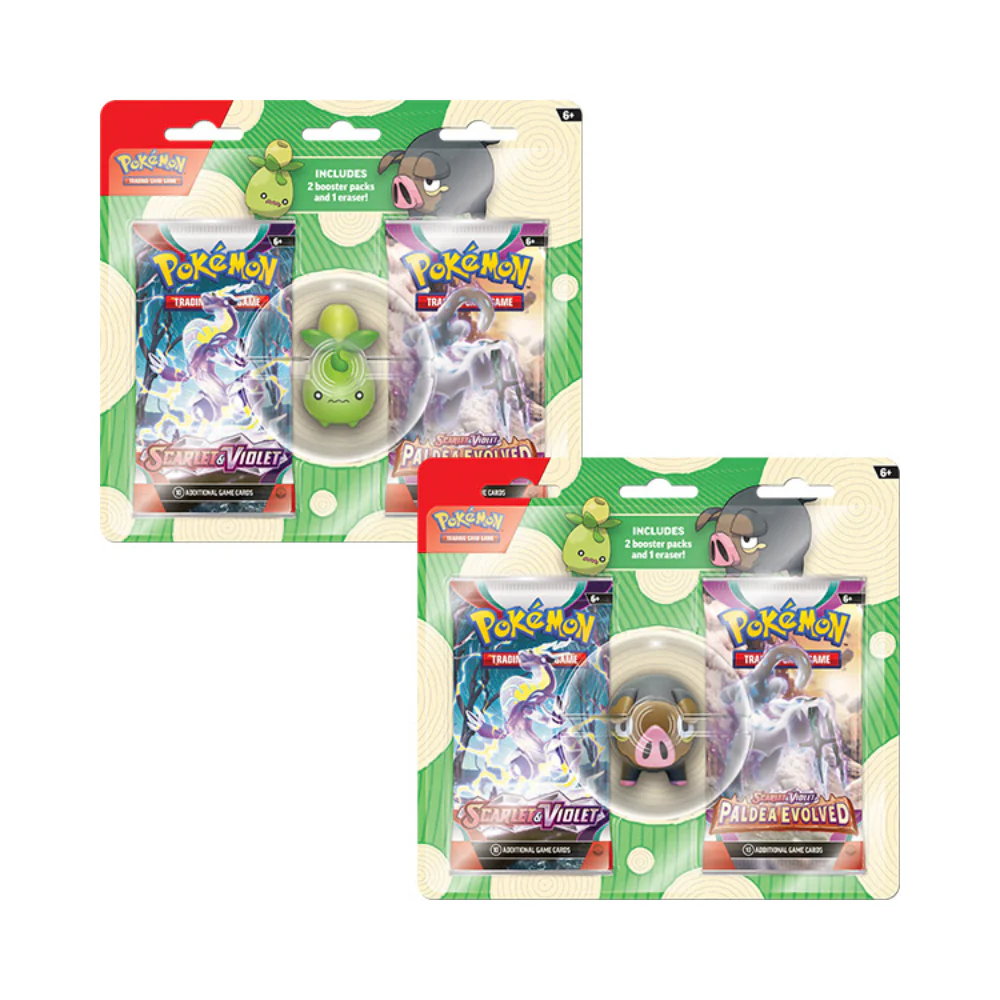 Pokemon TCG: Back to School Eraser Blister 2023 (Smoliv / Lechonk) (1 Random)