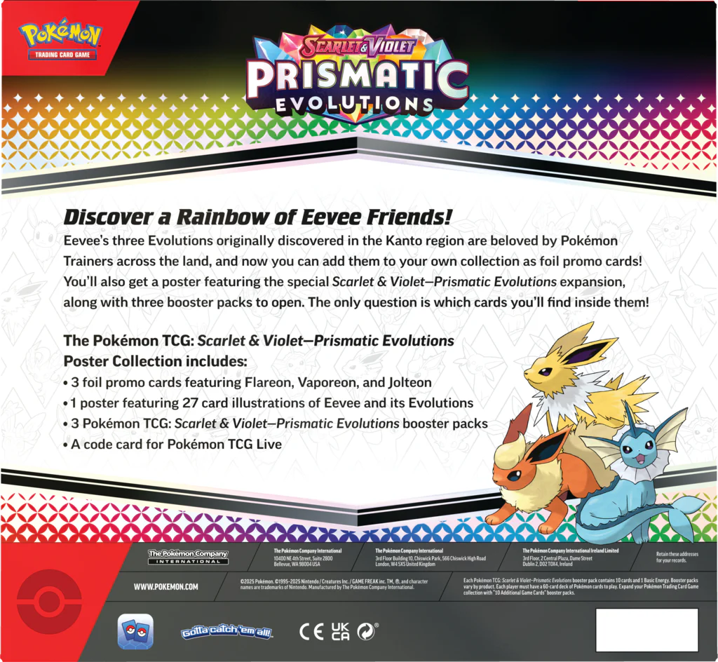 Pokemon TCG : Scarlet & Violet (SV 8.5) Prismatic Evolutions Poster coll. - Image 5