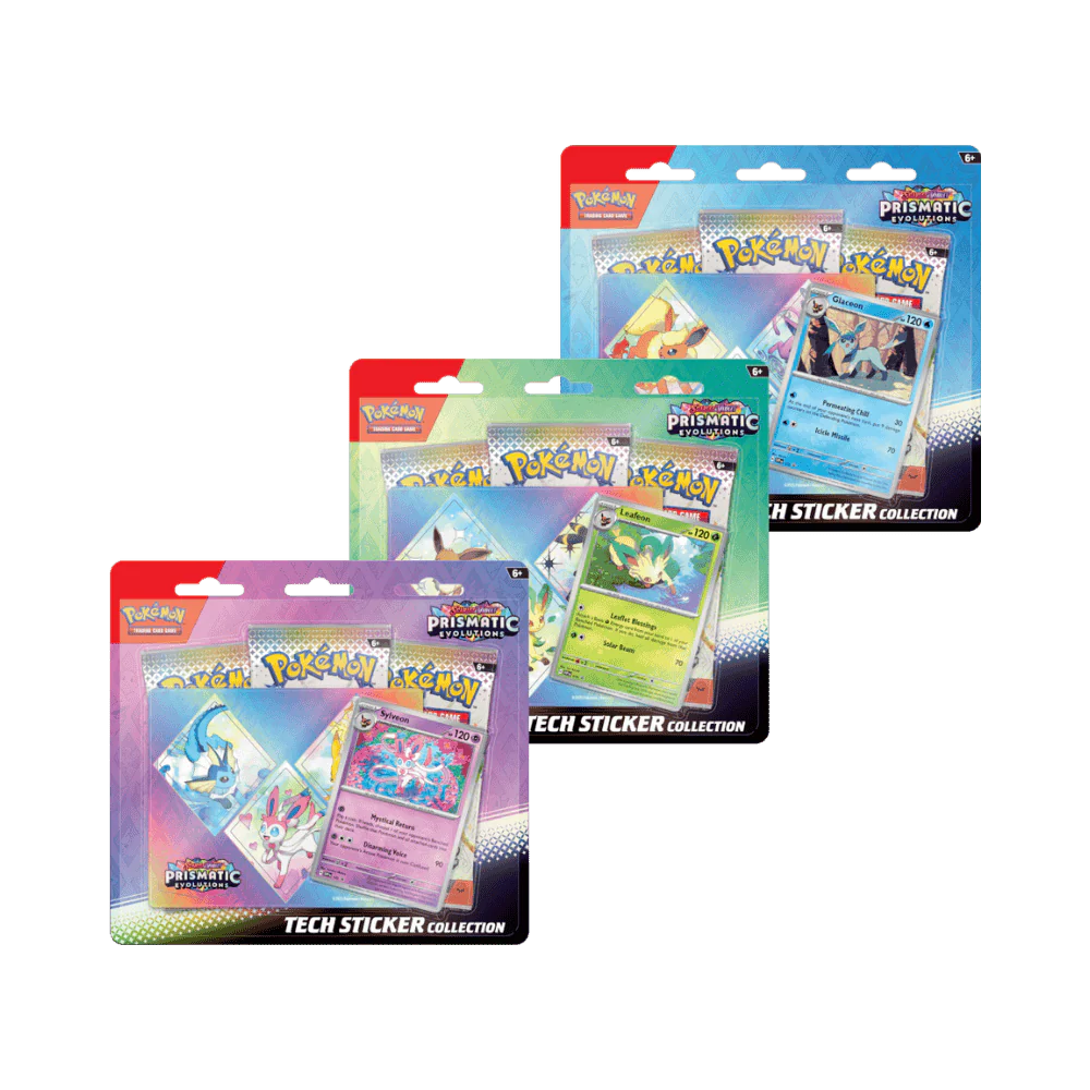 Pokemon TCG : Scarlet & Violet (SV 8.5) Prismatic Evolutions Tech Sticker Coll. (1 RANDOM)