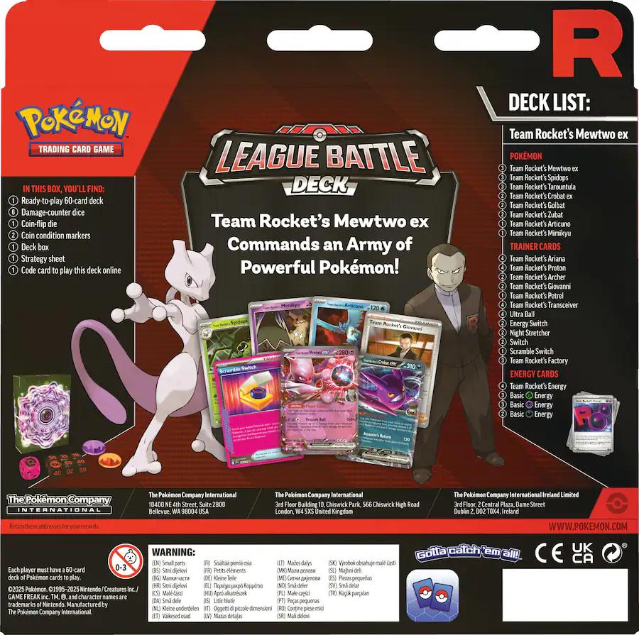 Pokemon TCG : Team Rocket's Mewtwo EX League Battle Deck - Image 2
