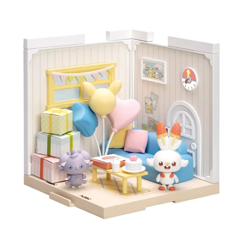 Takara Tomy Pokemon Peaceful Place - Pokepeace House Lounge - Scorbunny & Espurr
