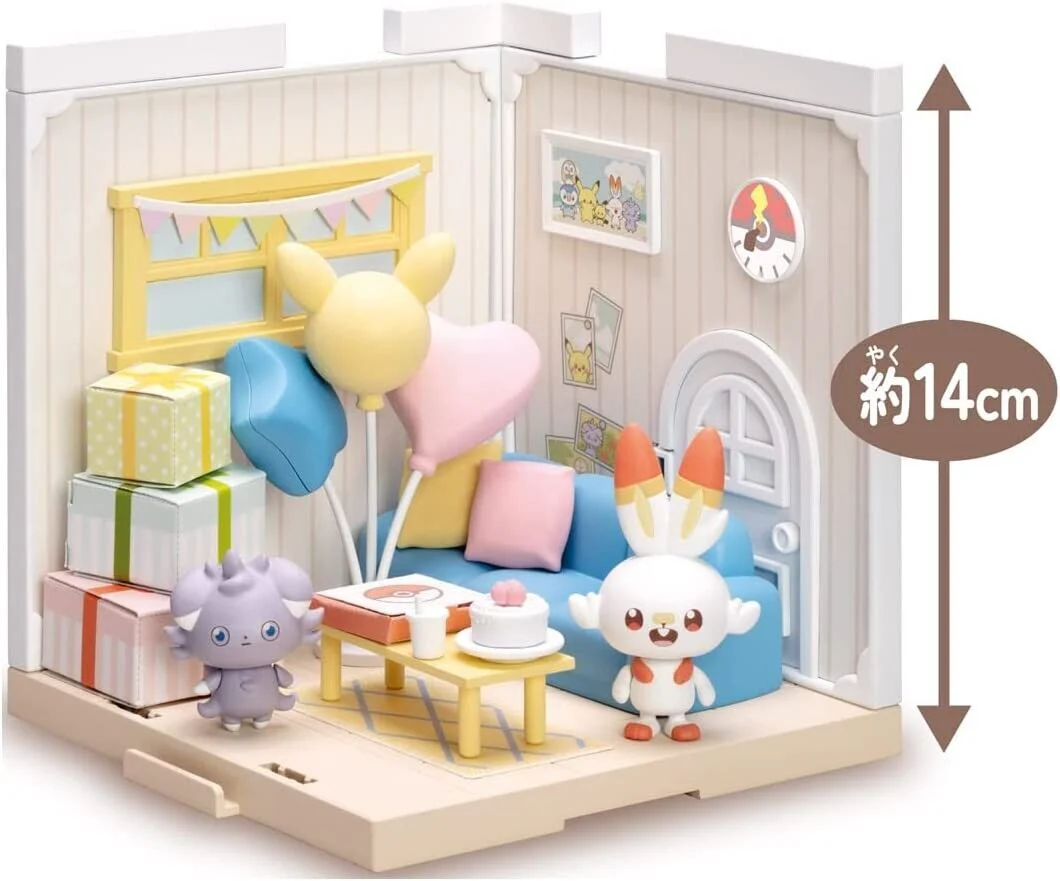 Takara Tomy Pokemon Peaceful Place - Pokepeace House Lounge - Scorbunny & Espurr - Image 3