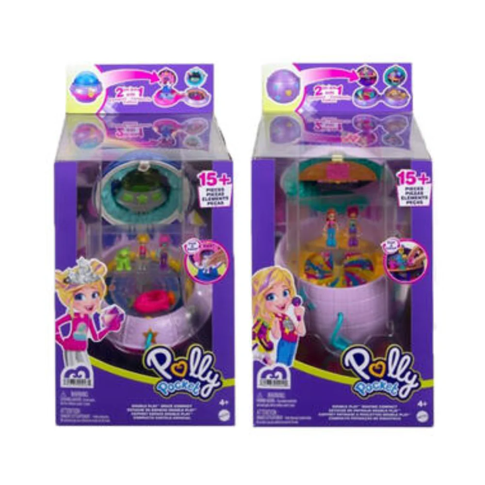 Polly Pocket Double Play Space Compact Playset (1 Random)