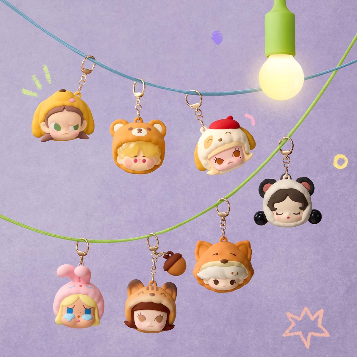 Pop Bean Pajama Party Earphone Bag By Pop Mart (1 Random) - Image 2