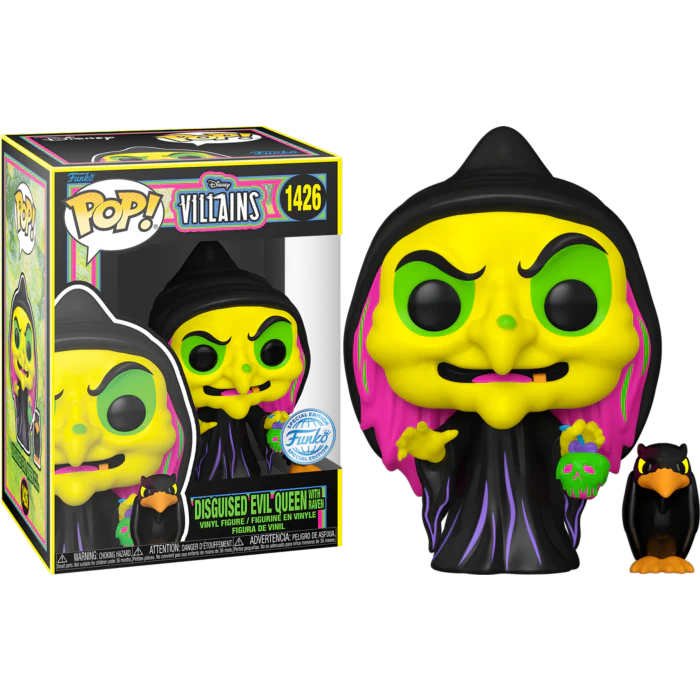 Pop! Disney: Snow White - Witch with Raven (BLKLT)(Exc) - Image 2