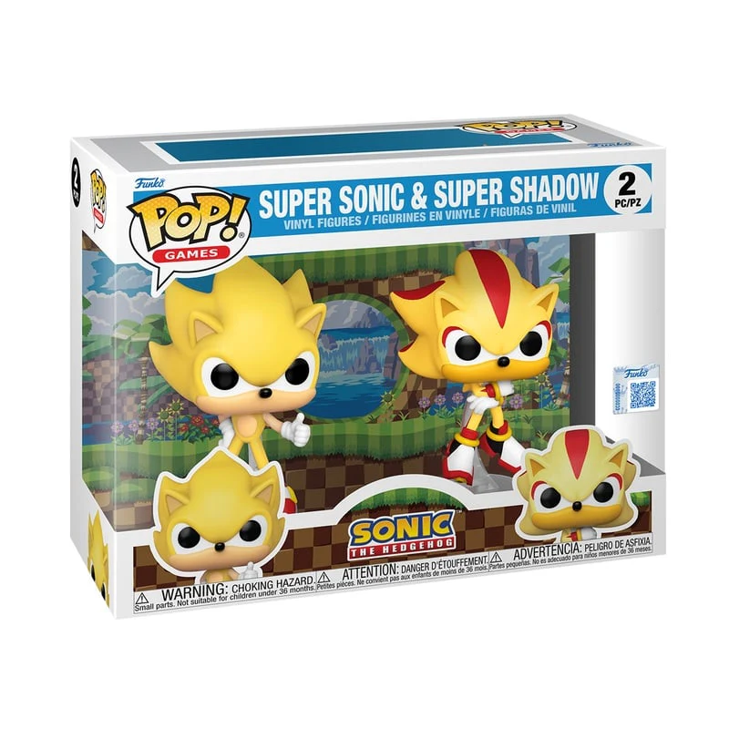 Funko Pop! Games: Sonic - Super Sonic and Shadow 2pk (FL) (Exc) - Image 2
