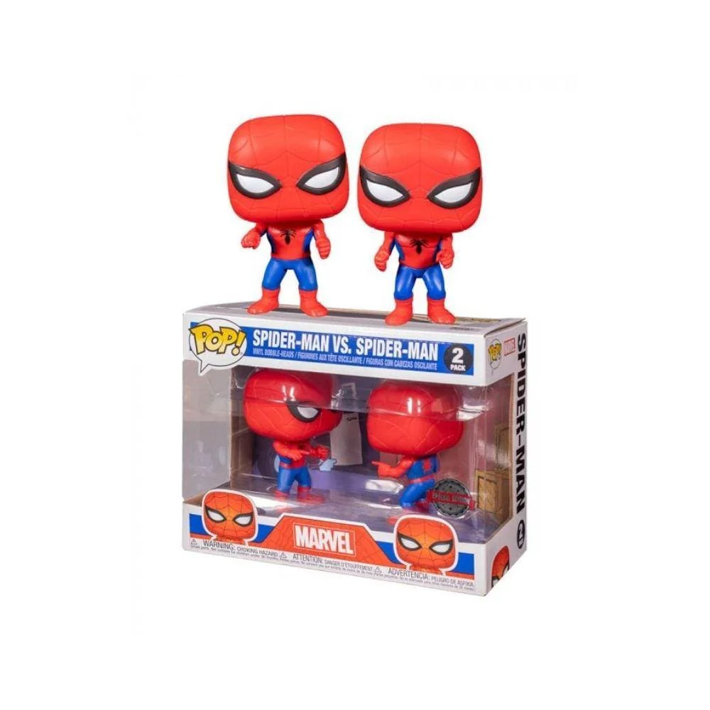 POP Marvel: 2 Pack Spider-Man Facing Each Other (Exc)
